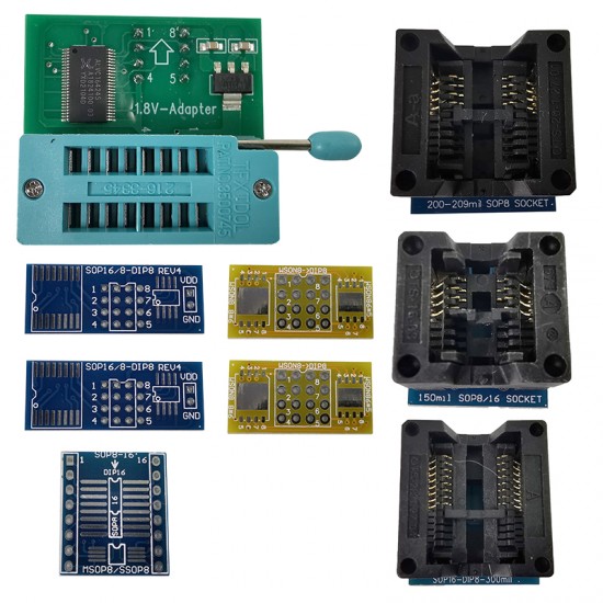 EZP2023 High-Speed USB SPI Programmer+10 Adapters Support 24 25 26 93 95 EEPROM 25 Flash Bios Chip