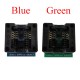 SOIC8 SOP8 to DIP8 IC Socket Wide-body Seat Wide 150mil Programmer Adapter Socket Blue/Green IC Test Conversion Burner