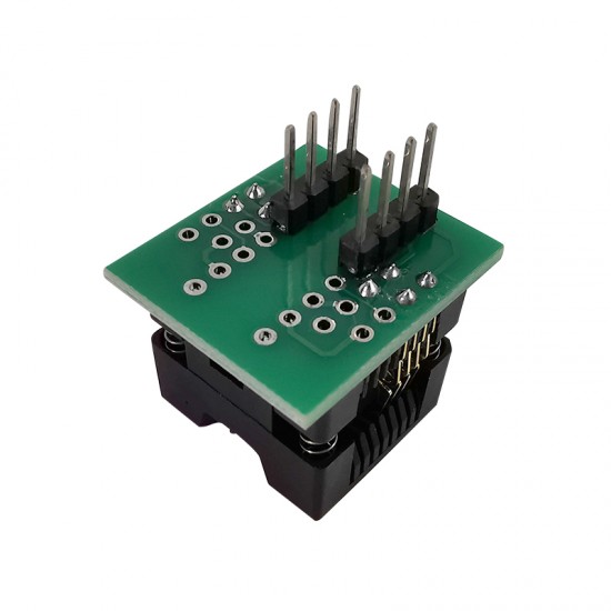 SOIC8 SOP8 to DIP8 IC Socket Wide-body Seat Wide 150mil Programmer Adapter Socket Blue/Green IC Test Conversion Burner