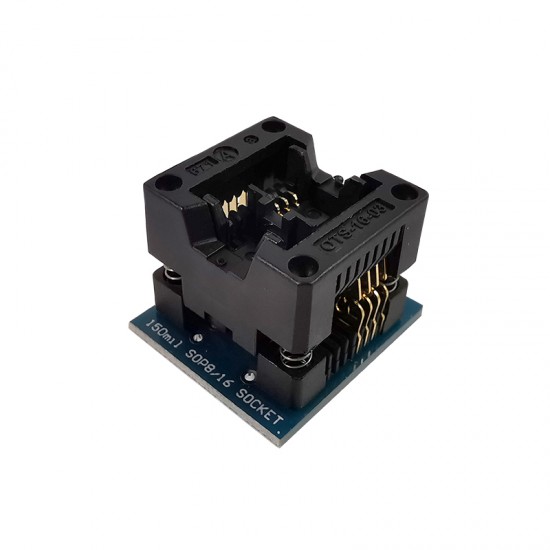 SOIC8 SOP8 to DIP8 IC Socket Wide-body Seat Wide 150mil Programmer Adapter Socket Blue/Green IC Test Conversion Burner