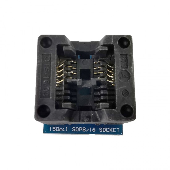 SOIC8 SOP8 to DIP8 IC Socket Wide-body Seat Wide 150mil Programmer Adapter Socket Blue/Green IC Test Conversion Burner