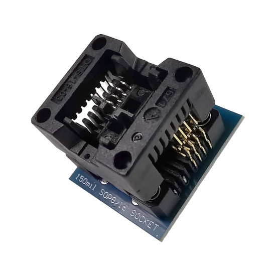 SOIC8 SOP8 to DIP8 IC Socket Wide-body Seat Wide 150mil Programmer Adapter Socket Blue/Green IC Test Conversion Burner