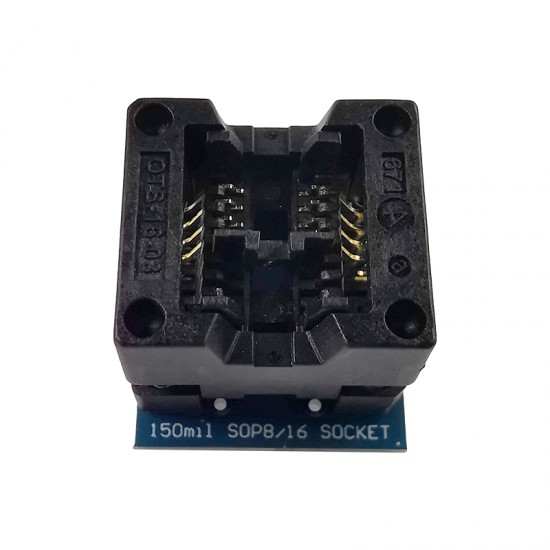 SOIC8 SOP8 to DIP8 IC Socket Wide-body Seat Wide 150mil Programmer Adapter Socket Blue/Green IC Test Conversion Burner