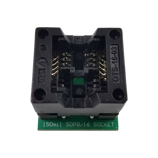 SOIC8 SOP8 to DIP8 IC Socket Wide-body Seat Wide 150mil Programmer Adapter Socket Blue/Green IC Test Conversion Burner