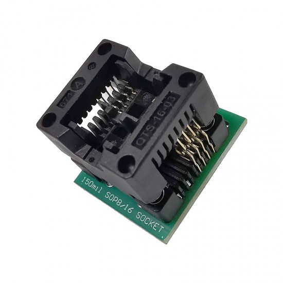 SOIC8 SOP8 to DIP8 IC Socket Wide-body Seat Wide 150mil Programmer Adapter Socket Blue/Green IC Test Conversion Burner