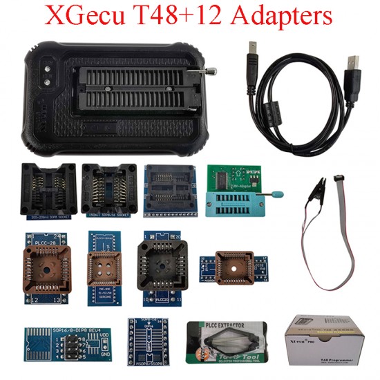 XGecu T48[TL866-3G] Programmer Support 31000+ ICs for EPROM/MCU/SPI/Nor/NAND Flash/EMMC/IC TESTER/+12 Parts