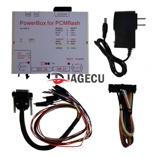 KTM Power Box for JTAG Works For ECU Openport J2534 Device Box ECU FLASH with full Adapters