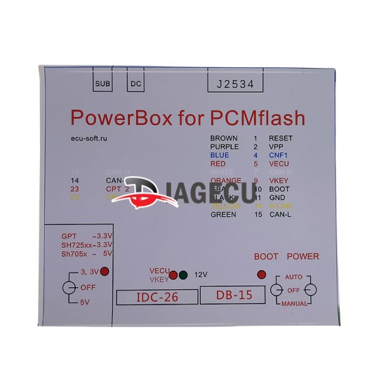 KTM Power Box for JTAG Works For ECU Openport J2534 Device Box ECU FLASH with full Adapters