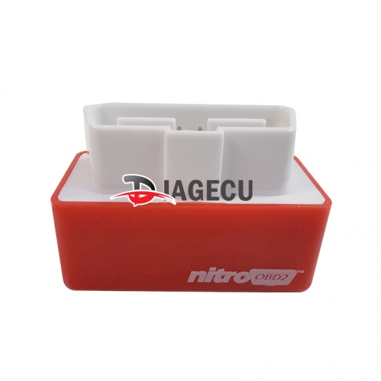 NitroOBD2 Plug red and Drive Performance Chip Tuning Box for Diesel Cars (L）