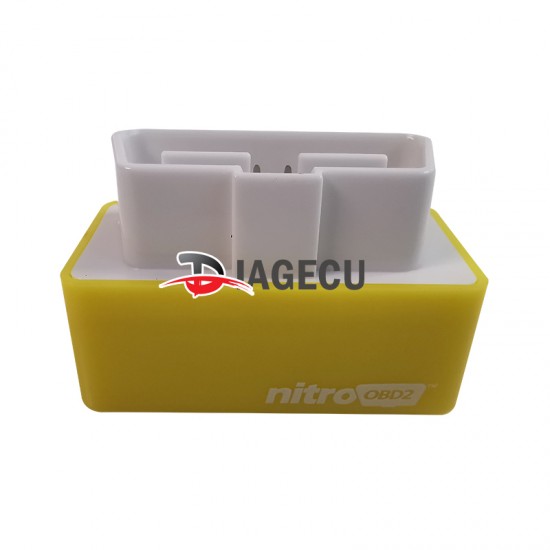 NitroOBD2 Plug yellow and Drive Performance Chip Tuning Box for Benzine Cars (L）