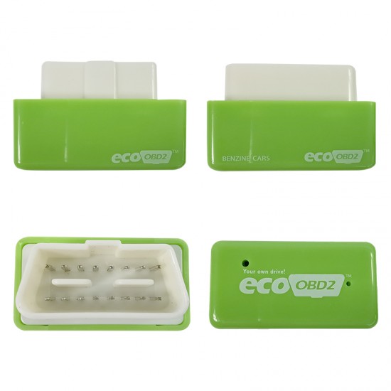 ECOOBD2 plug green 15% Fuel Save More Power Chip Tuning Box Nitro Eco OBD2 For Diesel Benzine Gasoline Car Plug&Driver (T)