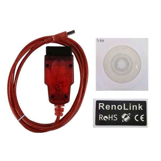 Renolink v1.99 for Renault OBD2 Cable Airbag Reset/Key Coding Reno Link 1.99 OBD ECU Programmer Tool