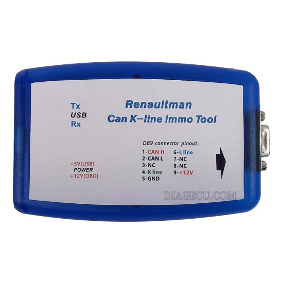 Renaultman Can K-line Immo Tool Support Renault CAN/K-line Immo Tool OBD2 Auto ECU Programmer Read/Write EEPROM FLASH Clear Immobilizer Code Diagnostic Tool