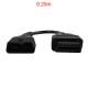 0.25m OBD2 extension Cable male to female Adapter (Y)