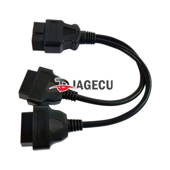 0.35m ELM327 2In1 Converted cable split OBD2 Extension Cable