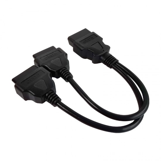 0.35m ELM327 2In1 Converted cable split OBD2 Extension Cable