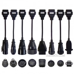 Autocom truck cables 8pcs/set OBDII connect adapter connector with screws can be open (H)