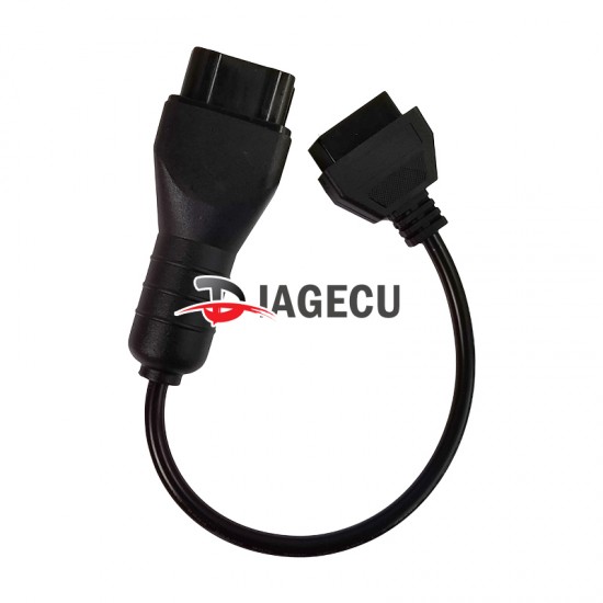 GAZ 12pin Adapter to 16pin OBD2 Connector cable for 12pin Vehicles Russia car cable adapter (L)