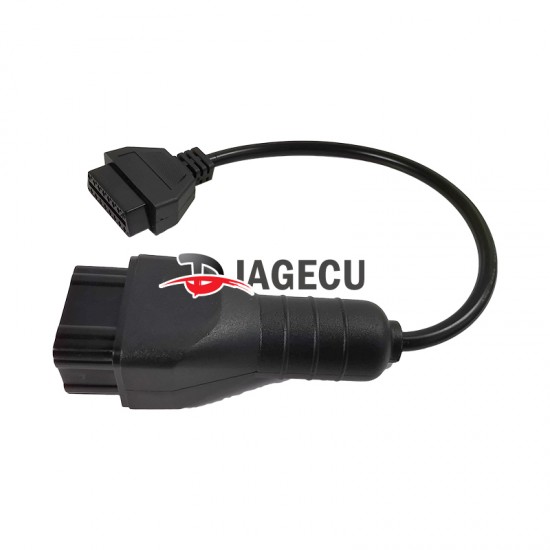 GAZ 12pin Adapter to 16pin OBD2 Connector cable for 12pin Vehicles Russia car cable adapter (L)