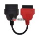 Fiat Ecu Scan Adapter Connector OBD2 16pin Cable red