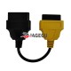 Fiat Ecu Scan Adapter Connector OBD2 16pin Cable yellow