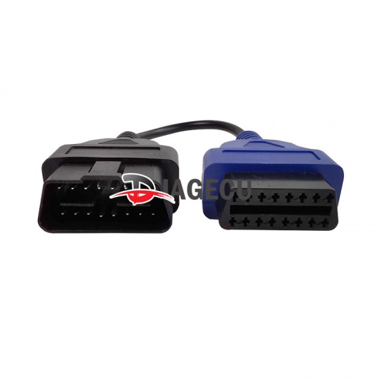 Fiat Ecu Scan Adapter Connector OBD2 16pin Cable blue