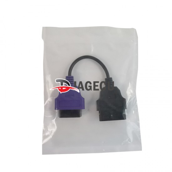 Fiat Ecu Scan Adapter Connector OBD2 16pin Cable blue