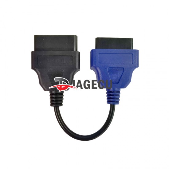 Fiat Ecu Scan Adapter Connector OBD2 16pin Cable blue