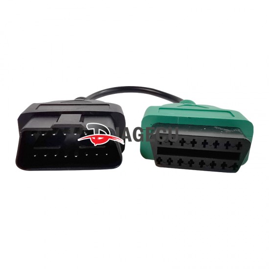 Fiat Ecu Scan Adapter Connector OBD2 16pin Cable green