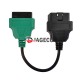 Fiat Ecu Scan Adapter Connector OBD2 16pin Cable green