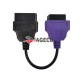 Fiat Ecu Scan Adapter Connector OBD2 16pin Cable purple 