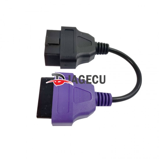 Fiat Ecu Scan Adapter Connector OBD2 16pin Cable purple 