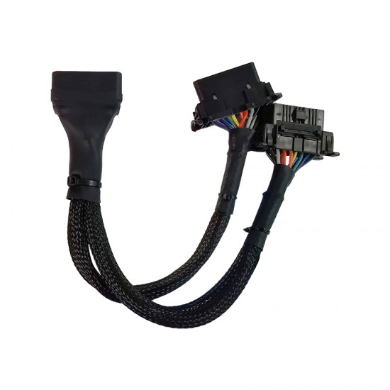 OBD2 16pin Splitter connection plug 2in1 one Male to two Female refit cable connector (Y) 