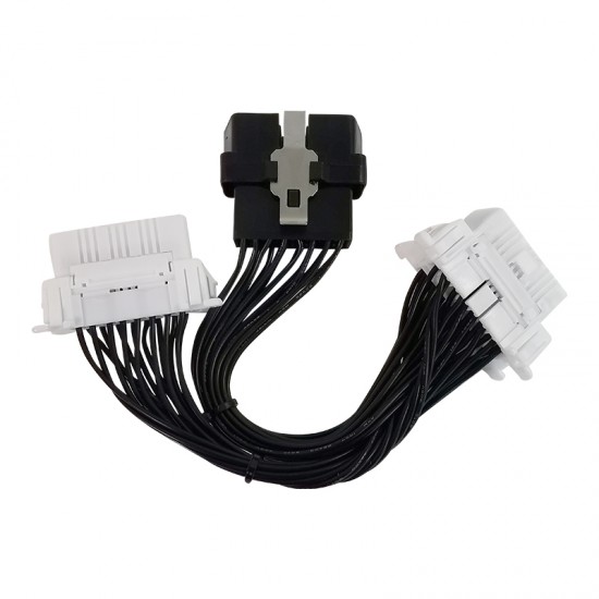 OBD2 16pin Splitter Extension Cable one Male to two Female refit cable (Y)