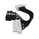 OBD2 16pin Splitter Extension Cable one Male to two Female refit cable (Y)