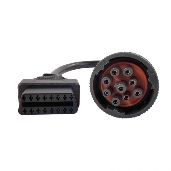 OBD2 Truck Diagnostic Scanner Adapter J1939 9pin cable (PN 3165159) Cummins 9pin for Cummins INLINE 56 DB25F (Y)