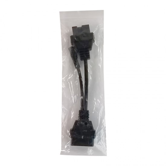 Mitsubishi 12pin to 16pin Female OBD2 Extension Adapter Connector Cable+electric power (Y)