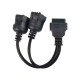 OBD2 Truck Diagnostic 16pin Cable J1708 J1939 Connector to OBD2 6pin 9pin 6+9pin for Cummins Deutsch Cat Truck (Y)