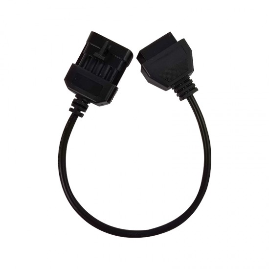 Opel 10pin to OBD2 16pin Female Connector Cable (L) 