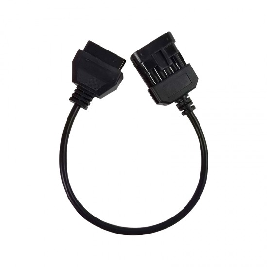 Opel 10pin to OBD2 16pin Female Connector Cable (L) 