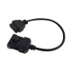 Opel 10pin to OBD2 16pin Female Connector Cable (L) 