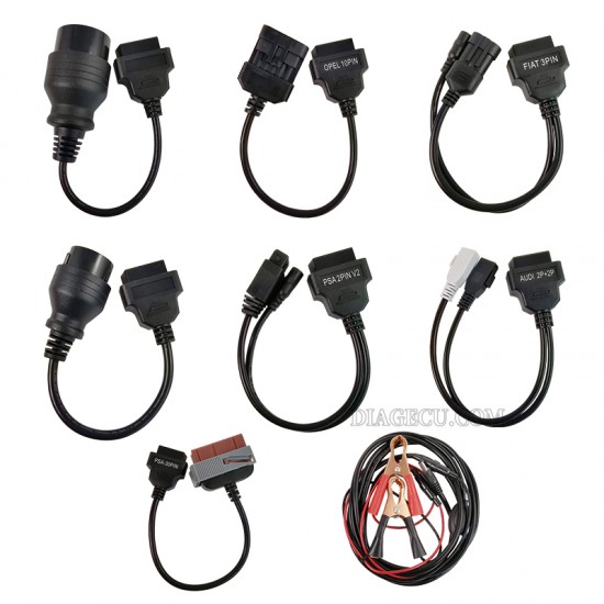 Autocom CDP+ OBD2 Connector Extension car cable 8pcs/set (injection moulding) TCS pro Delphi ds150 Multidiag Pro+ WOW snooper MVD mvdiag