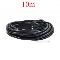 10m OBD2 Car Extension Cable Connectors 16pin Male To Female For ELM327 Interface (B)