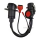 Delphi Trailer EBS ISO7638 OBD2 adapter Cable for Texas/Autel/Launch/Bosch and other Truck Vehicles