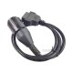 BMW ICOM D Cable ICOM-D Motorcycles Motobikes 10 pin Adapter 10pin to 16pin OBD2 OBDII Connector BMW Extension cable 1m (L)  