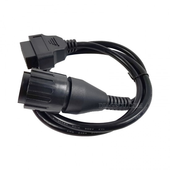 BMW ICOM D Cable ICOM-D Motorcycles Motobikes 10 pin Adapter 10pin to 16pin OBD2 OBDII Connector BMW Extension cable 1m (L)  