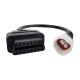 Motorcycle Motobike For YAMAHA 4pin OBD2 16pin Convertor Plug