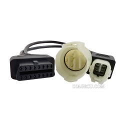 Motorcycle Motobike for Honda 4pin and Suzuki 8pin OBD2 Connector Cable 2 in 1 to 16pin OBD Motor Extension