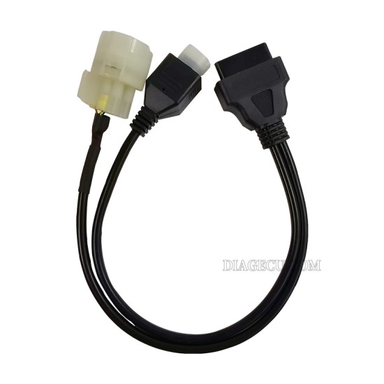 Motorcycle Motobike for Honda 4pin and Suzuki 8pin OBD2 Connector Cable 2 in 1 to 16pin OBD Motor Extension