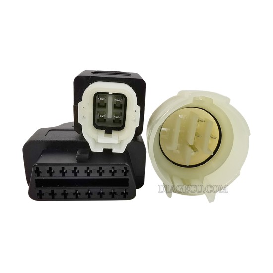 Motorcycle Motobike for Honda 4pin and Suzuki 8pin OBD2 Connector Cable 2 in 1 to 16pin OBD Motor Extension